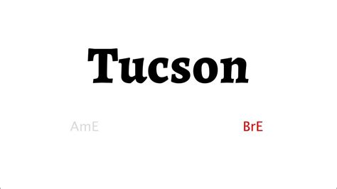How to Pronounce TUCSON in American English .